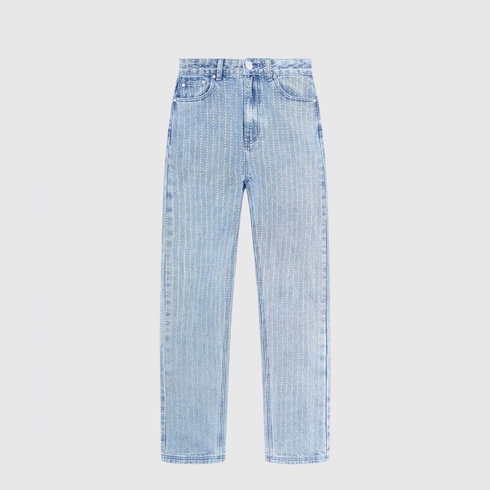 Maniere de Voir Rhinestone Jeans